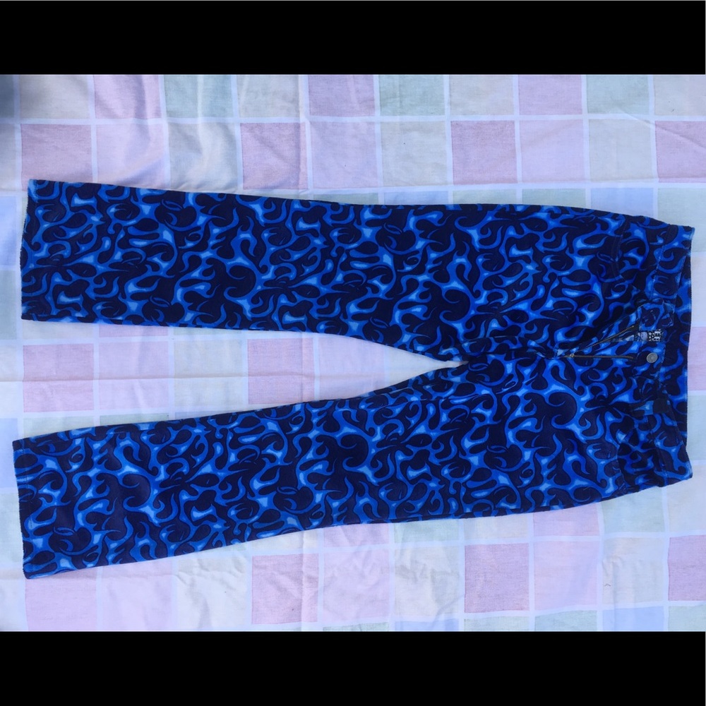 Blue flame pants